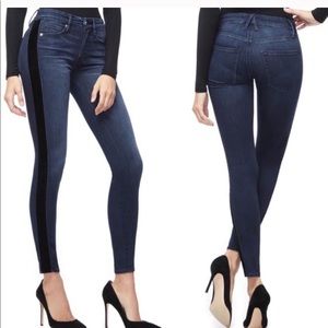 Good American Tuxedo Stripe Jeans